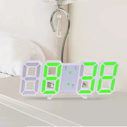 3D LED Digital Wall Clock Home Decor
